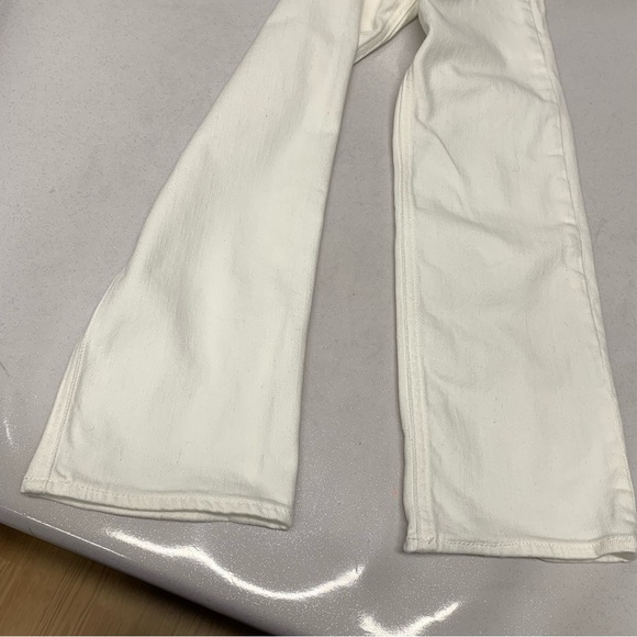 J Crew White Jeans Woman 27 Stretch Straight Casual Resort Vacation Beach - Picture 8 of 13